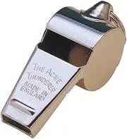 [ACME] Thunderer Whistle 60.5, Small, High, Loud, Metallic Silver, SILVER, Modern
