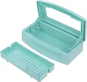 Beavorty Nail Tools Box Manicure Tool Cleaning Tray Tweezer Storage Nail Art Organizer Supplies Compact