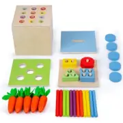Sensory Enlightenment Color Shape Cognitive Board Baby Hand Grasp Training Toy