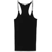 [Stella Mccartney] Stella Mccartney Chain-link Detail Tank Top M BLACK