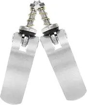 Yardwe 2pcs Bicycle Trailer Clamp Bike Trailer Hitch Connecting Coupler Metal Bike Trailer Coupler Bike Trailer Attachment Adapter Trailer Rack Connector
