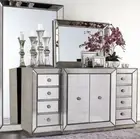 Mirror Buffet Sideboard Furniture Hallway Console Chest Dressing Table 10 Drawer