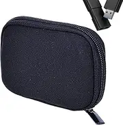 External Hard Drive Bag - Hard Drive Case | U Disk Carrying Case Bag | Flash Drive Case | External Hard Drive Case | Flash Drive Storage Bag | Organizer Bag With Internal Rubber Band For Business Trip