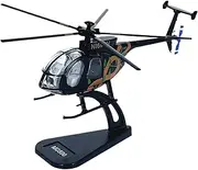 Replica Pre-Build Aircraf Scale Aircraft Models1:100 for Small Scale American Bird MD500 Helicopter Aircraft Model for Boys Teenagers Adult Toys Collectible Gift Display Collection Gift Display