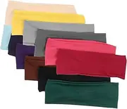 [TOKIDNY] 12 Pcs Athletic Headbands Breathable Sweat Absorbing Hair Bands for Running Fitness Comfortable Stylish Elastic Design for All Head