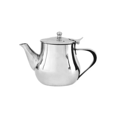 Teapot 1000mL Stainless Steel 'Argentina' Flip Lid Tea Pot Coffee Pourer Cafe