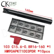 103 C15.6-0.8R16-160 R0.8 CNC Lathe Milling cutter holder + 10pcs APKT1003PDR