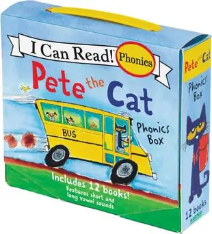 皮皮貓：自然拼音盒裝套書(12冊，4-8歲)Pete the Cat 12-Book Phonics Fun!(My First I Can Read)