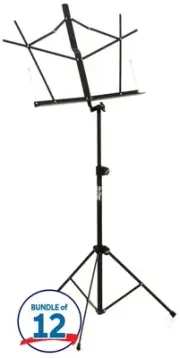 On-Stage SM7122BB Compact Folding Music Stand with Bag (12 Pack)