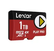 Lexar PLAY PRO microSDXC(TM) Express Card 1TB, microSDXC, high performance, microSD Express, up to 900MB/s read and 600MB/s write