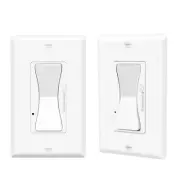 LED Decora Rocker Dimmer, Single & 3-Way Switch, CFL 600W / LED 3W-150W / 2 Pack