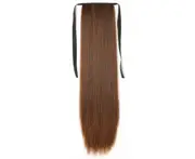 45/55/65cm Women Long Straight Wig Ponytail Hair Extension Cosplay Hairpiece-Light Brown 55cm