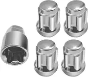 Wheel Lock Set, Heat-Hardened Alloy Steel M12 x 1.5 Anti Theft Lugnut, Professional Manufacturing For Enhanced Security And Durability, Spare Wheel