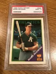1988 Topps Tiffany Mark McGwire #580 PSA MINT 9 Athletics