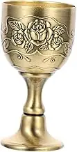 Happyyami Retro Embossed Wine High End Spirits Cup for Parties Design Chic Decorative Cocktail Tumbler for Home Entertaining