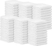 Avalon Towels Terry Bar Mop Towels (Value Pack of 60) Size 14"x17" – Absorbent and Durable, Multipurpose Towels, Cotton Cleaning Rags, Kitchen Towels, Restaurant Towels, Reusable Shop Rags (White)