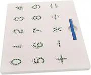Abaodam Magnetic Number Portable Educational Math Tracing Board for Fine Motor Skills Development for Outdoor Activities and Travel