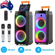 Home Bluetooth Party Speaker 3D Stereo Sound TWS Powerful Subwoofer 5 Connceting