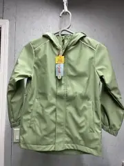 New Cat & Jack Kids Rain Jacket Coat Sage Green Sz XL 14 Wind Water Resistant