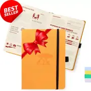 Dingbats* Earth A5+ Tangerine Serengeti Notebook - Dotted