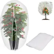 Hysgscwd 7.9 X 7.9 Ft Large Fruits Tree Netting Bags, Garden Plant Netting Co...