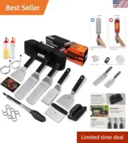 All-in-One 20 PCS Griddle Accessories Kit for Blackstone & Camp Chef Grilling