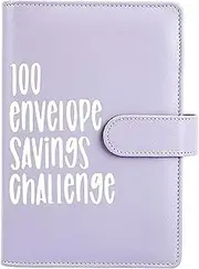 100 Envelope Challenge Binder,Money Envelopes for Cash Budgeting,100 Envelope Savings Challenge Binder Money Organizer Budgeting Book,A5 Budget Binder Planner&Saving Money