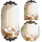 Multi-Shape Baroque Wall Mirror Frameless Accent Mirror Makeup Mirror Hallway AU