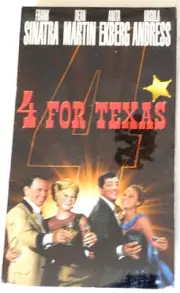 NEW & Sealed VHS Tape: 4 For Texas - Frank Sinatra, Dean Martin, Ursula Andress