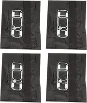RV Tire Covers - Waterproof Trailer Tire Cover Set of 4 | Sun Rain Snow Protector, Dustproof Portable Tyre Storage Bag for Motorhome Boat Trail