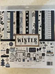 ECHO PARK "WINTER" 12X12 PAPER SNOWMEN SNOWFLAKES