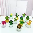 Resin Crafts Cactus Bonsai Decor Cartoon Simulated Cactus Home Accessories