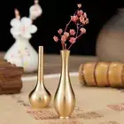 1pc Mini Copper Vase Decor Living Room Antique Flower Vase Decoration Home Decor