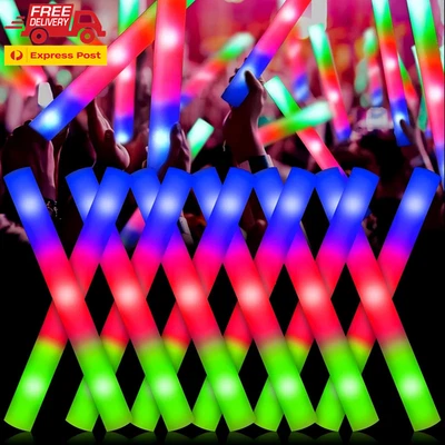 Foam Glow Sticks, 10 Pcs Bulk Giant 48CM LED Foam Stick, Glow in the Dark K Part