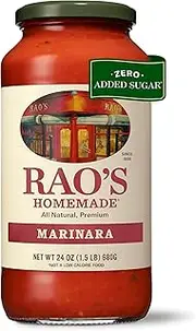 Rao's Homemade Marinara Sauce, 24 oz, All Purpose Tomato Sauce, Pasta Sauce, Carb Conscious, Keto Friendly, All Natural, Premium Quality, with Italian Tomatoes & Olive Oil