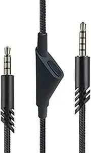 Headset Cable with Mute Button 3.5mm Connector for A40TR/A40/A10 Gaming Headset 3.5mm Braided Cable Cord/3896