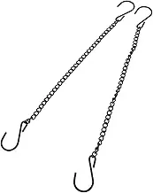 Yardenfun 2PCS Heavy Duty Iron Hanging Chains with Hooks Hanging Chains for Bird Feeders Planters Lanterns and Ornaments for Displays