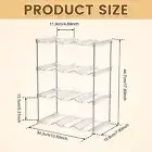 Water Bottle Organizer 4 Layer Water Bottle Storage Rack Stackable Water FabgO