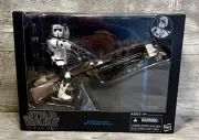 Speeder Bike With Biker Scout Star Wars Black Series Figure Set 2013 Hasbro New