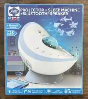Sealy Kids Projector Sleep Machine with Bluetooth Speaker 25 Sounds & Remote NEW