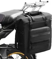 Motorcycle Saddlebags - Panniers Bags,30L Large Capacity Motorcycle Saddlebag Waterproof Storage Panniers for Women Men Adults
