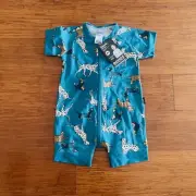 Bonds Baby My Little Guardian Dog Pet Blue Zip Wondersuit Romper Size 0