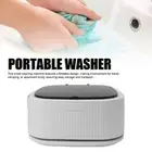 (Purple)Purple Foldable Washing Machine With Dryer Portable Folding Mini Wash US