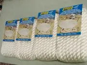 DOCK LINE 5/8 X 20FT NYLON WHITE 3-STRAND 42591 4 PACK CORDAGE ROPE BOAT EBAY