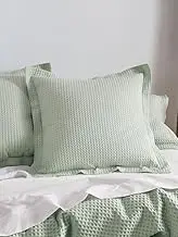 Linen House Deluxe Quilt Cover Set, Waffle Mist, Double Size