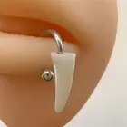 1PC Trendy 10mm Piercing Lip Daith Studs Statement Gothic Nose Piercing Ring^