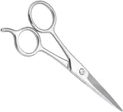 WRITWAA Stainless Steel Beard Eyebrow Scissors Practical Grooming Accessory for Daily Beard Care Silver Finish Easy to Use Durable Design present for Men