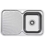 Single Bowl Sink With Drainer Right Hand Bowl
