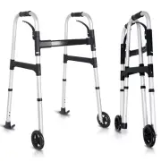 Altus Lightweight Aluminium Folding Walking Frame Adjustable Height Mobility Aid