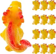 [Baluue] Year of The Dragon Figurine 12pcs Mini Dragon Statue Chinese Mascot Figure Small Mythical Animal Sculpture Fengshui Model for Luck Wealth Home Decor Cake Topper